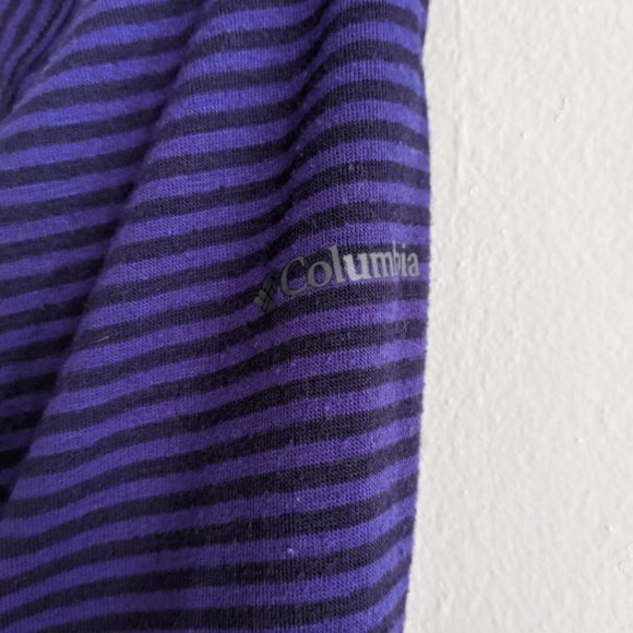 Columbia Purple/Black Striped Half-Zip Pullover S - Picture 4 of 9
